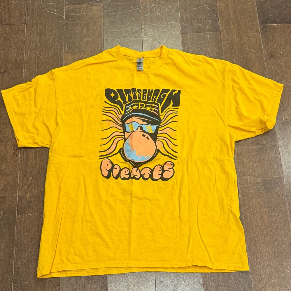 Gildan Bright Yellow Pittsburgh Pirates Tee